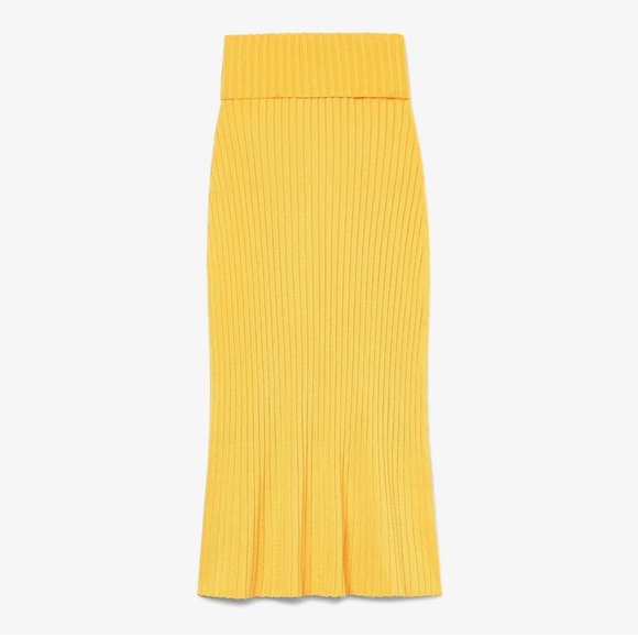 MM Lafeur The York Skirt Tuscan Yellow Size Large - Picture 2 of 7